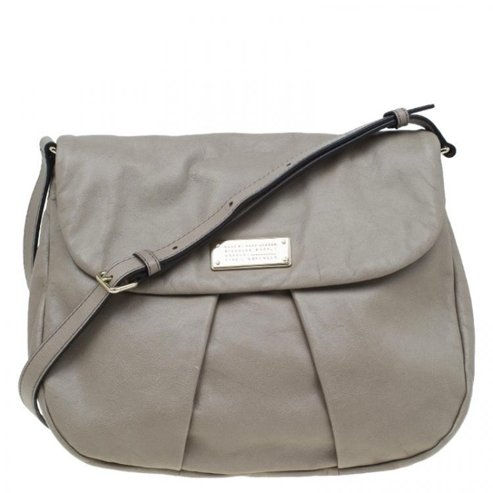 Marc by Marc Jacobs Cement Leather Marchive Crossbody Bag